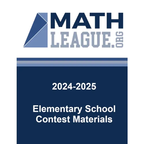 2024-2025 Elementary School Contest Materials
