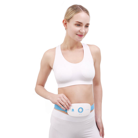 Stomach & Back Massager, 3 Vibration Levels, 3 Heat Settings & USB Rechargeable