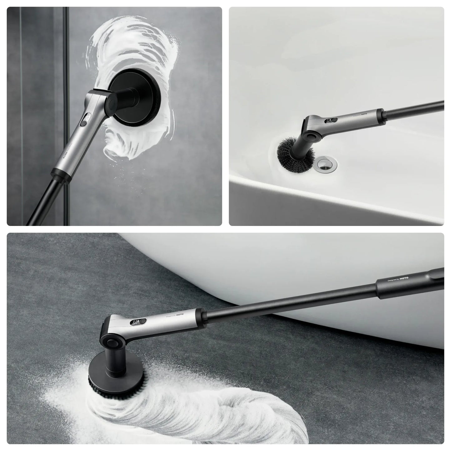HOTO Flexi™ Cordless Spin Scrubber