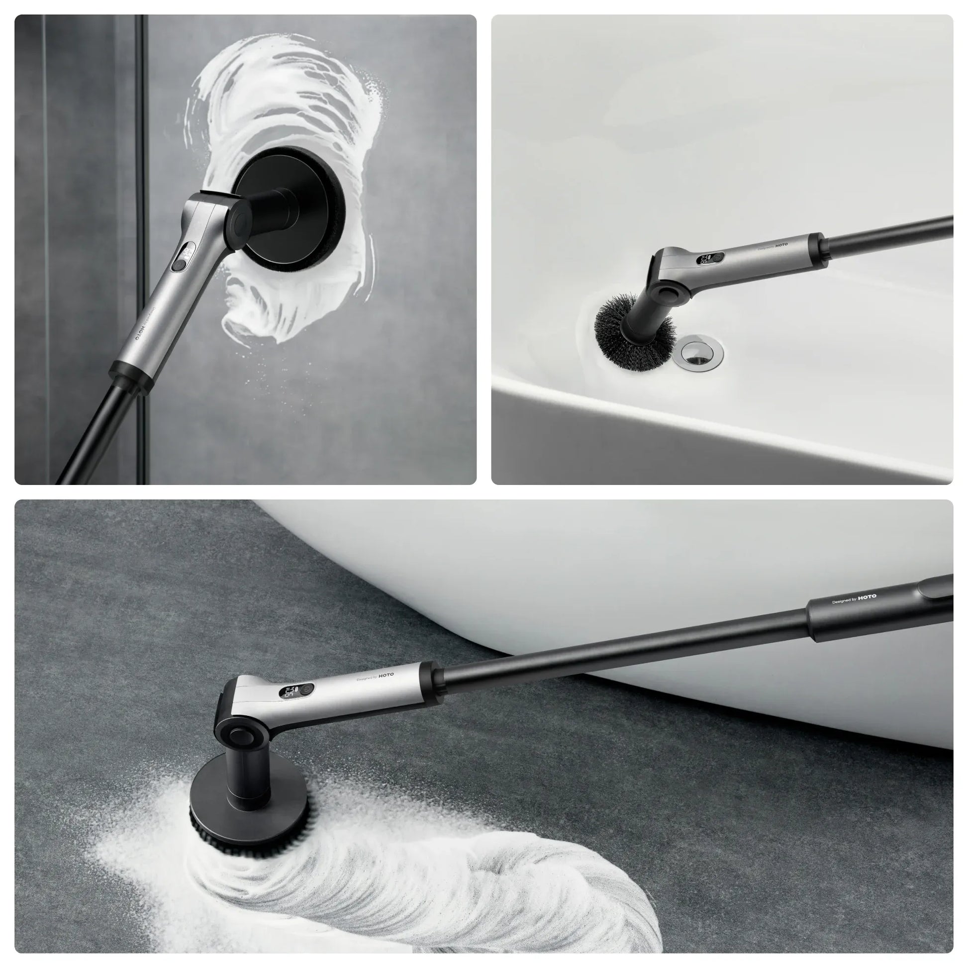 HOTO Flexi™ Cordless Spin Scrubber
