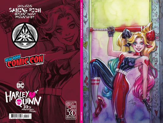 Harley Quinn 30Th Anniversary Special #1 Unknown Comics Sabine Rich Exclusive Nycc 2022 Foil Virgin Var