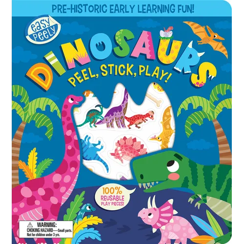 Easy Peely Dinosaurs - Peel, Stick, Play!