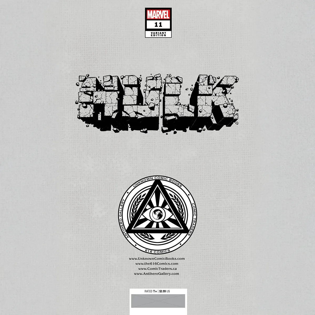 Hulk #11 Unknown Comics David Nakayama Exclusive Virgin Color Bleed Var (01/18/2023)