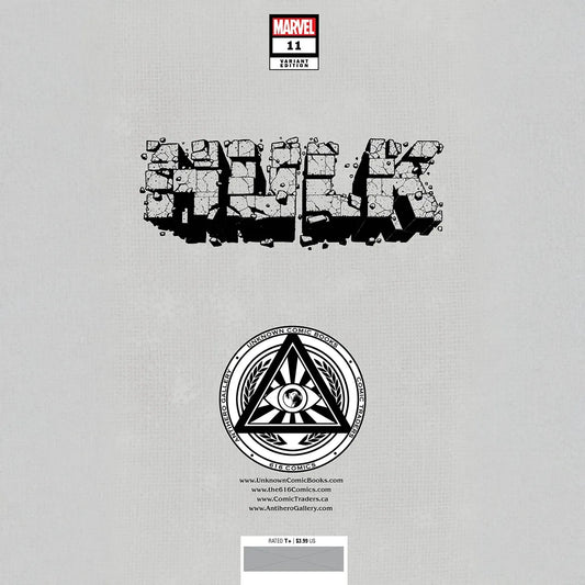 Hulk #11 Unknown Comics David Nakayama Exclusive Virgin Color Bleed Var (01/18/2023)