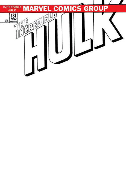 Incredible Hulk #181 Facsimile Edition [New Printing] Unknown Comics Exclusive Blank Var (09/27/2023)
