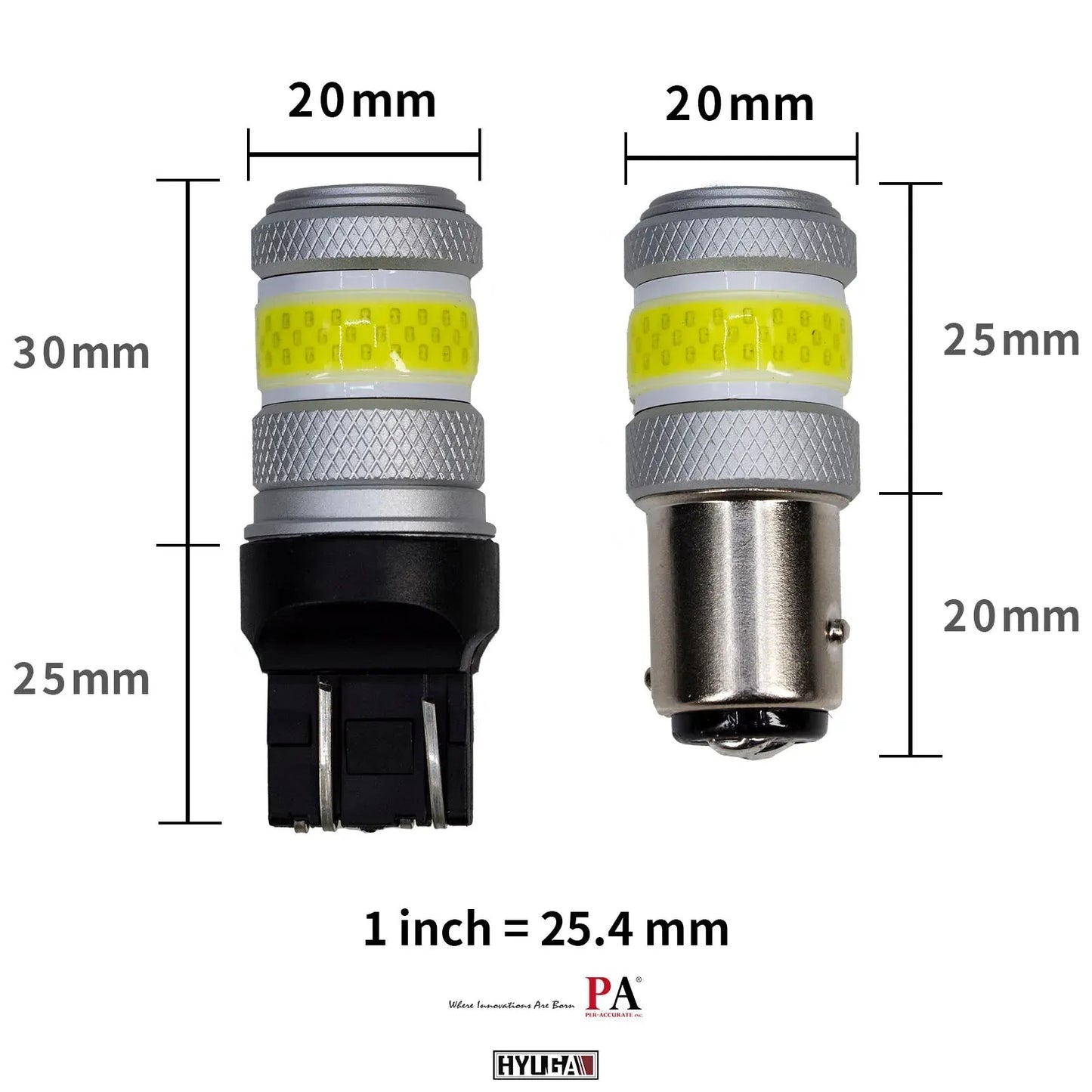 LED COB Automotive Exterior Reverse Light DRL T20 7443 1157 BAY15D 1156 P21W 360 degree light