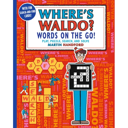 Where's Waldo? Words on the Go!: Play, Puzzle, Search and Solve (a Hidden Object Activity Book with Crossword Puzzles, Word Search, and Search & Find