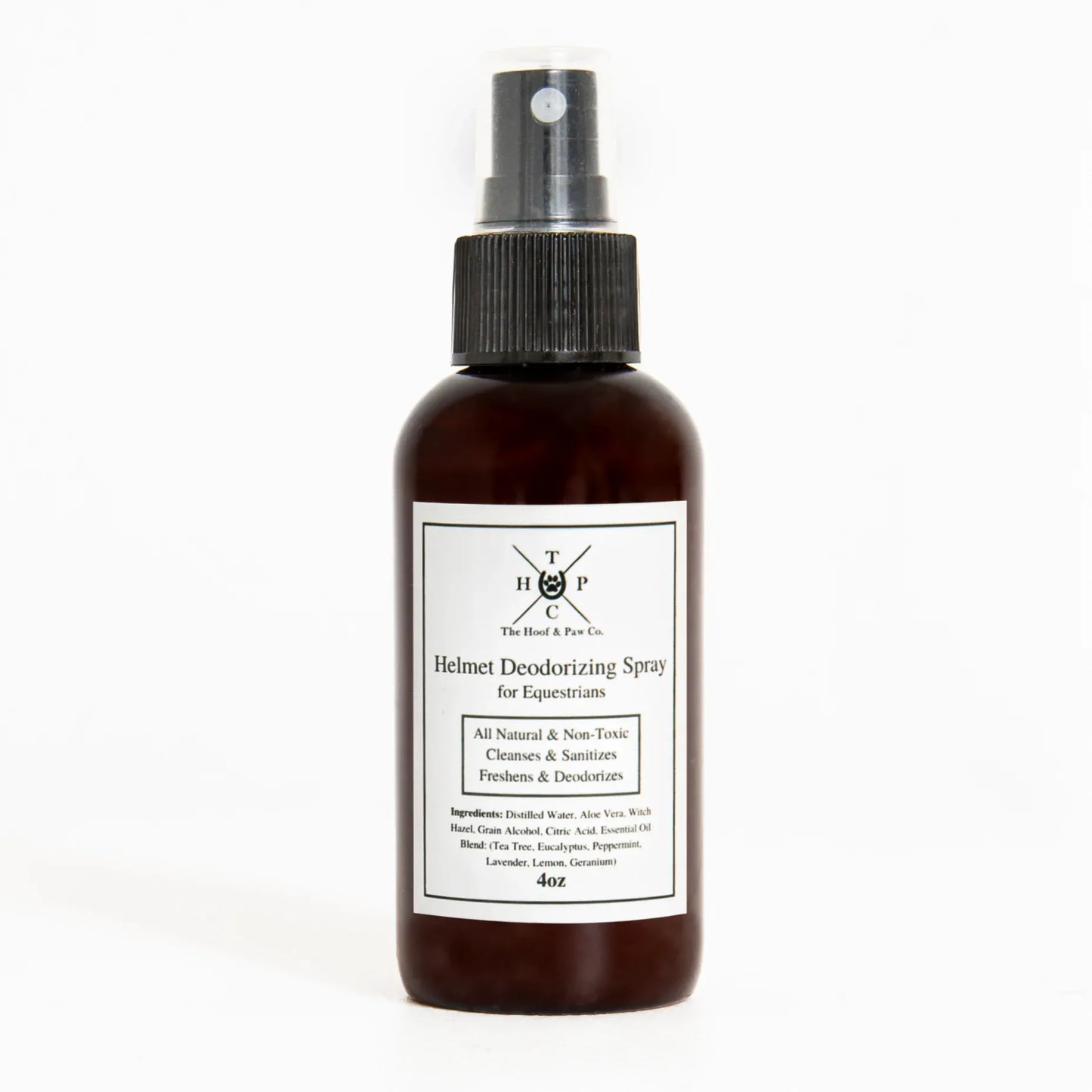 All Natural Helmet Deodorizing Spray- for Humans - 4oz