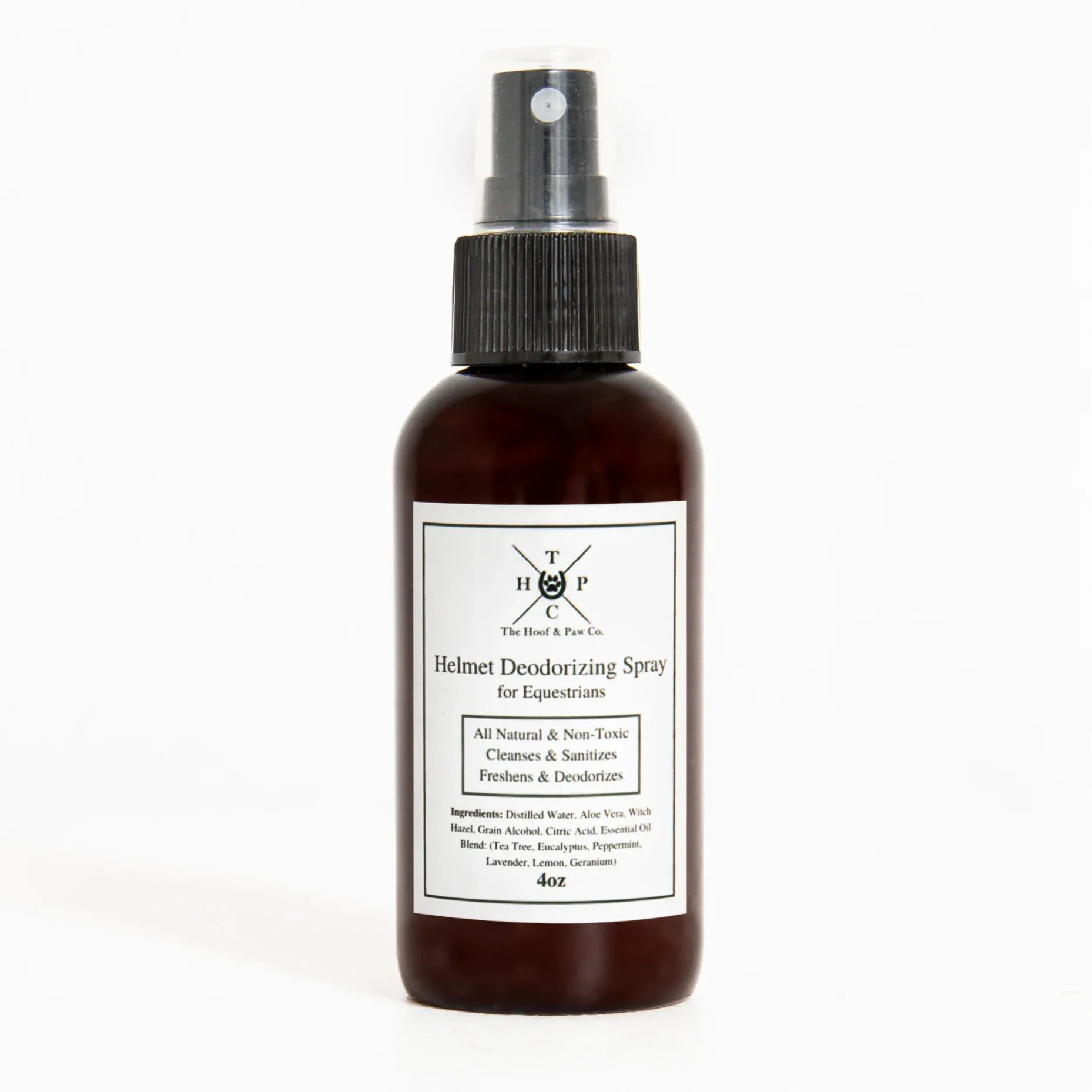 All Natural Helmet Deodorizing Spray- for Humans - 4oz
