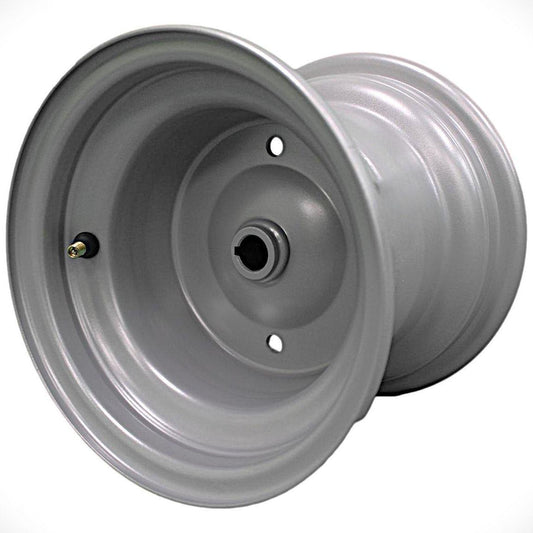 Antego 8x7 Silver Keyed-Hub Lawn Mower Wheels, 4-Pack