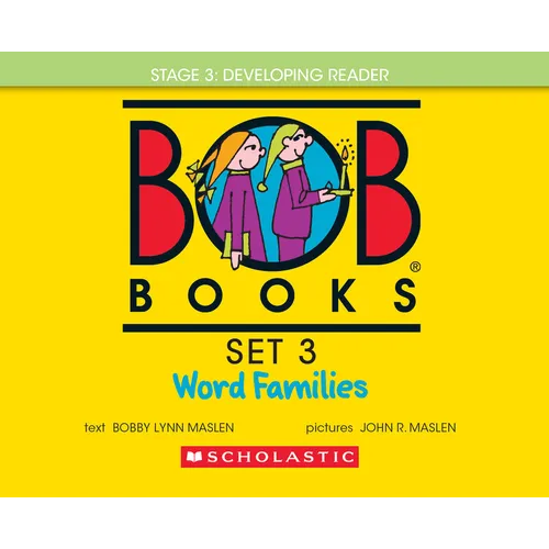 Bob Books - Word Families Hardcover Bind-Up Phonics, Ages 4 and Up, Kindergarten, First Grade (Stage 3: Developing Reader)