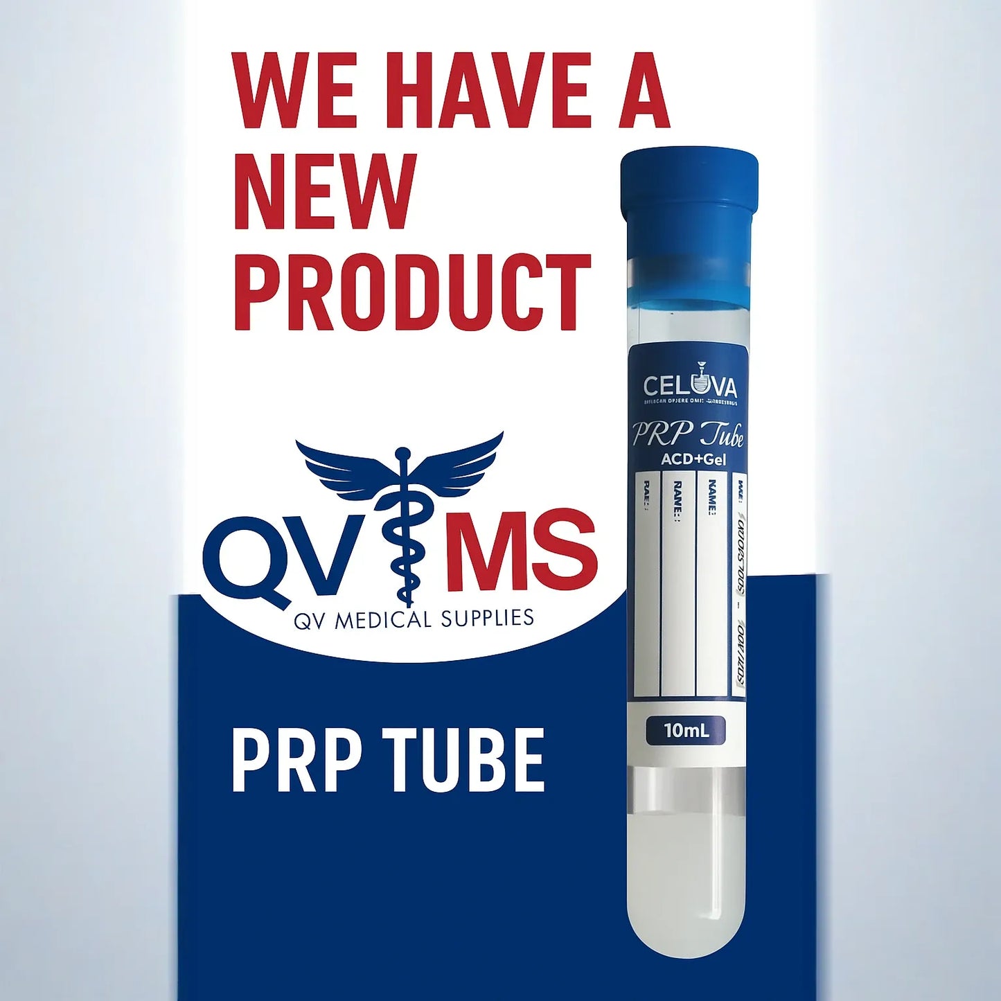 PRP Platelet-Rich Plasma Celova Glass 10ML Tubes ACD+Gel Separator
