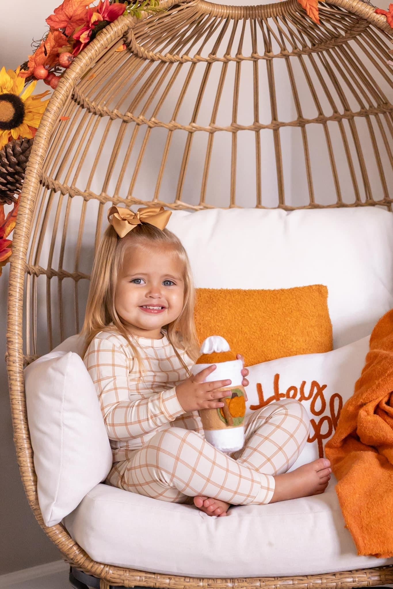 Pumpkin Plaid 2pc Bamboo Pajamas