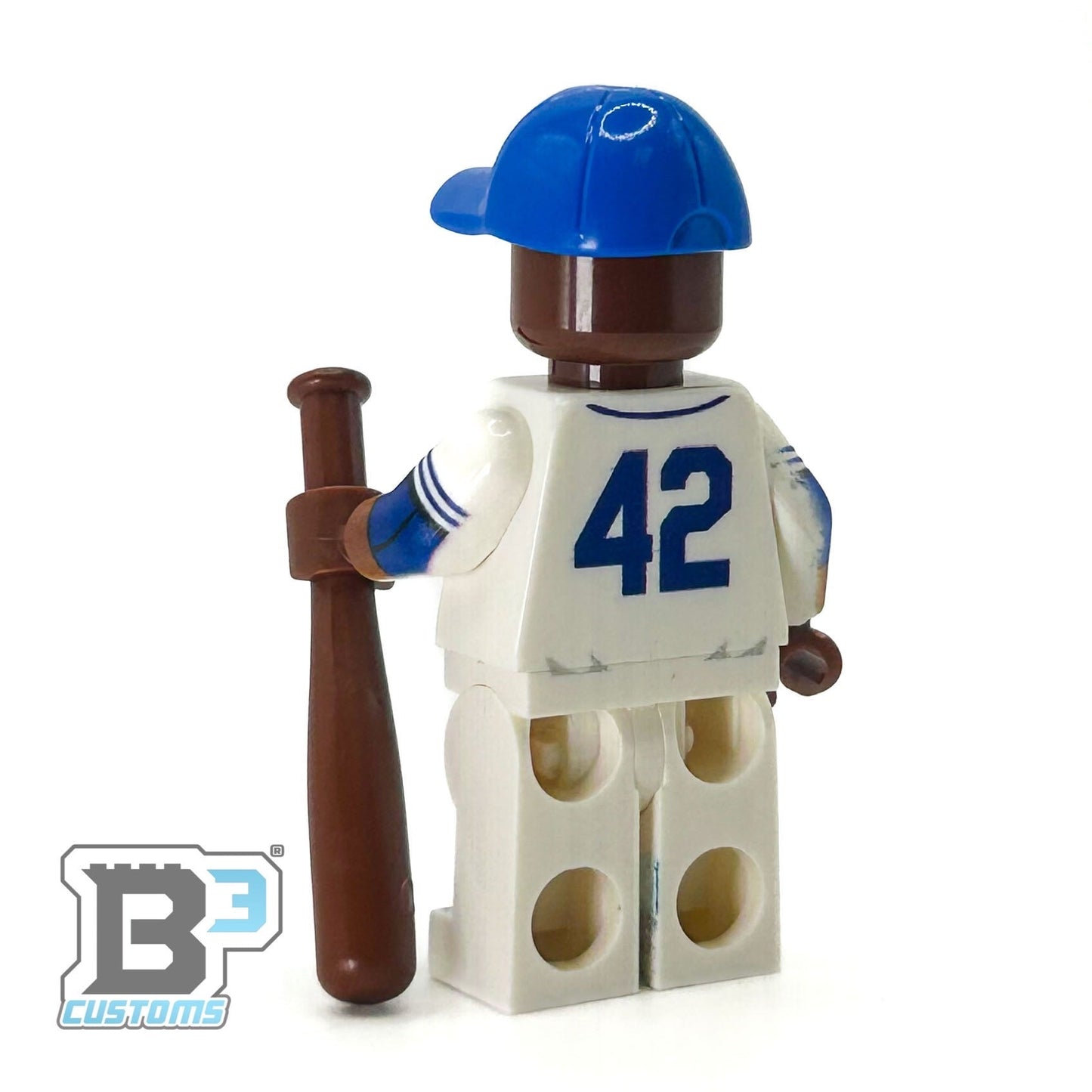 #42 Robinson Brookyln Baseball Player Minifig - B3 Customs