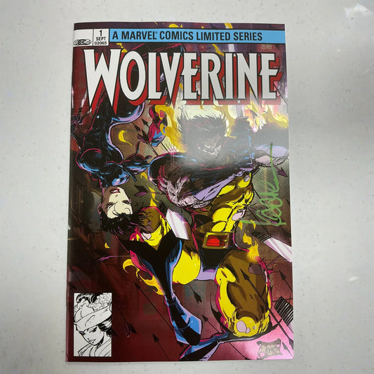 [Signed by Kaare Andrews] [FOIL] WOLVERINE BY CLAREMONT & MILLER #1 FACSIMILE EDITION [NEW PRINTING] UNKNOWN COMICS KAARE ANDREWS EXCLUSIVE MEGACON VAR [IN STOCK]