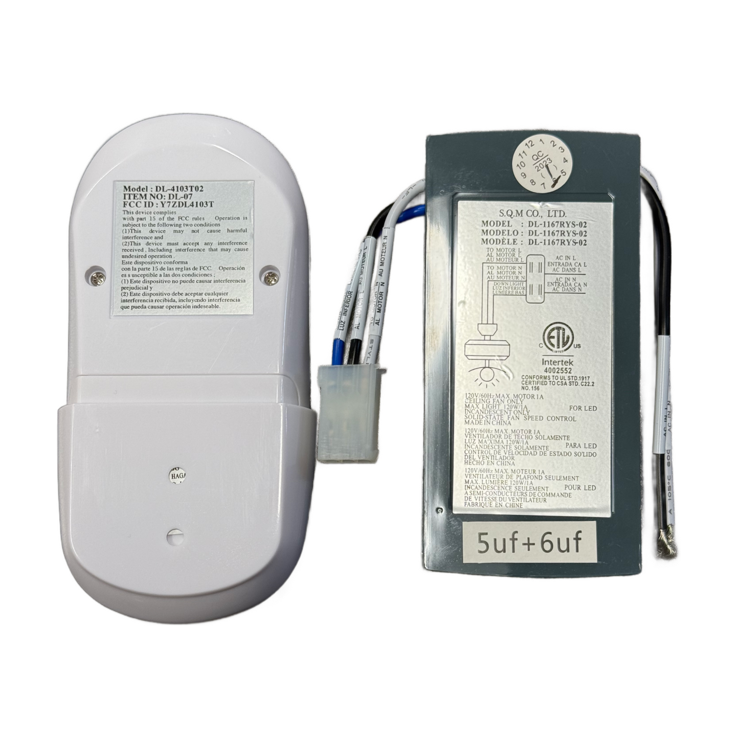 Hampton Bay Caprice 52 in. Matte White Ceiling fan 3-Speed Remote Control and Receiver Kit - 13431105100900