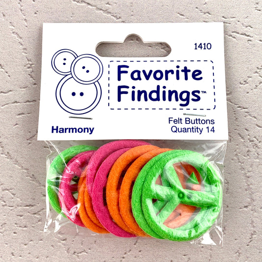 1410 Harmony - Favorite Findings - Felt Buttons