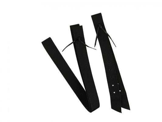 BLACK- SHOWMAN- PREMIUM QUALITY NYLON OFF BILLET AND TIE STRAP.