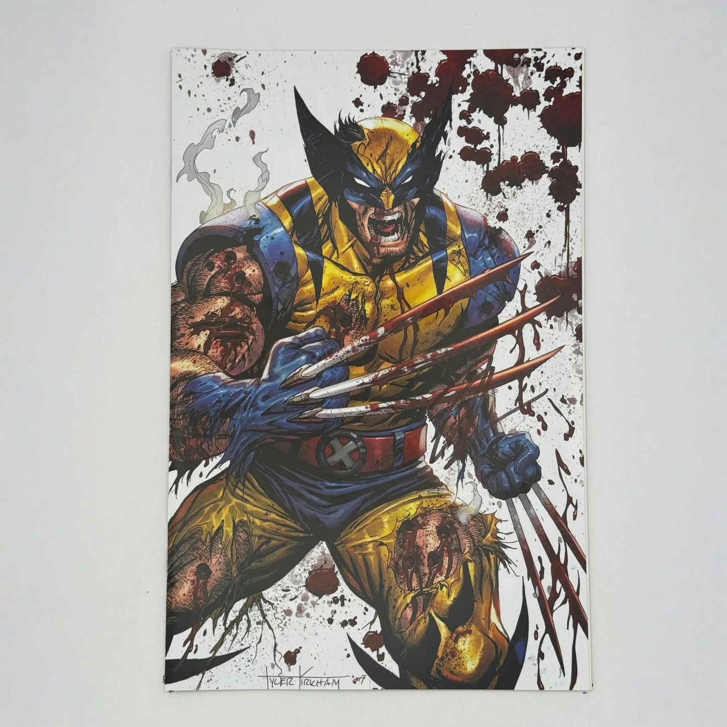 [Signed by Hickman] Wolverine: Revenge - Red Band #5 Virgin Unknown Comics Kirkham Convention Exclusive Var Explicit Content [INST]