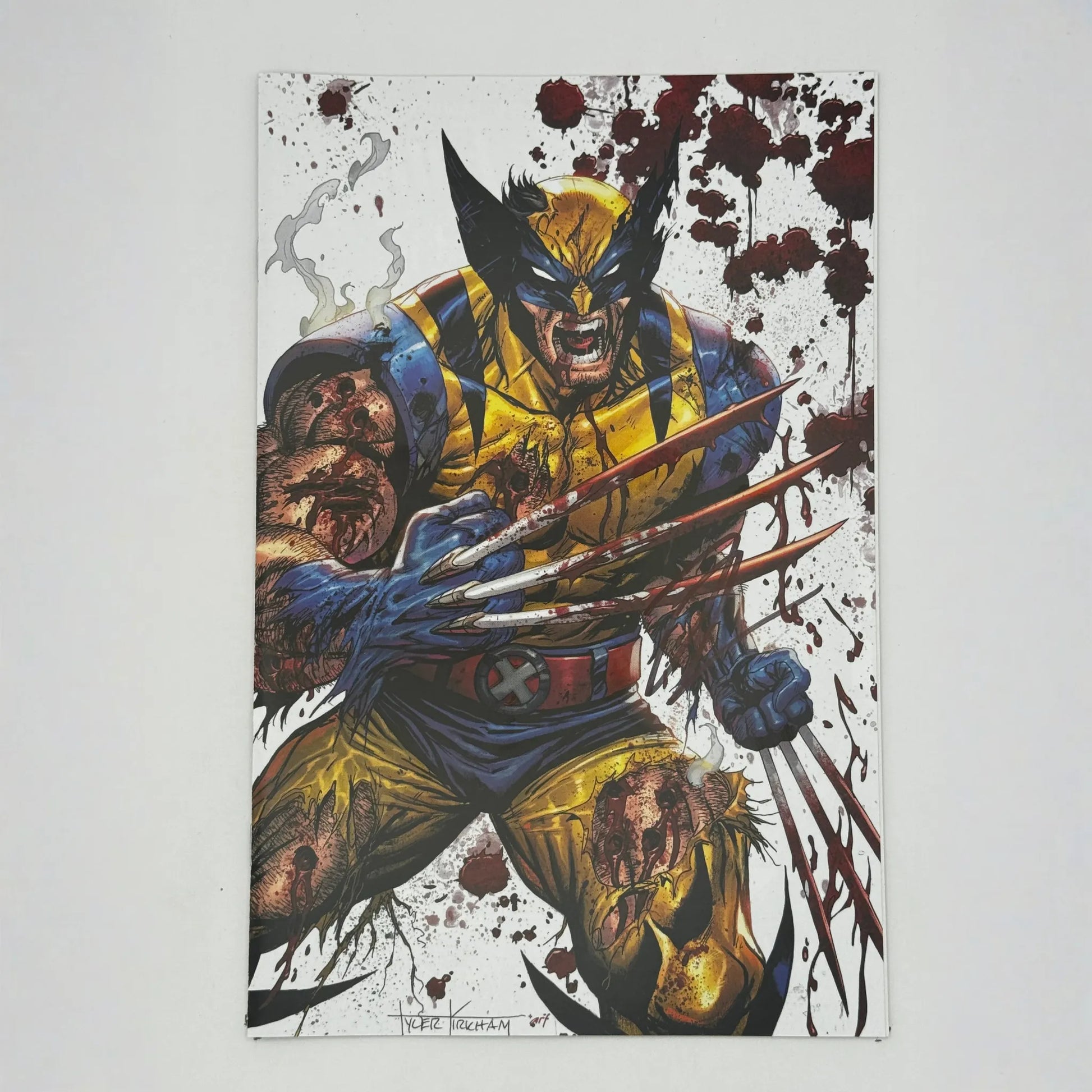 [Signed by Hickman] Wolverine: Revenge - Red Band #5 Virgin Unknown Comics Kirkham Convention Exclusive Var Explicit Content [INST]
