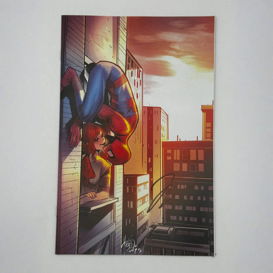 [Signed by Hickman] Ultimate Spider-Man #14 Virgin Unknown Comics Andolfo Exclusive Var [INST]