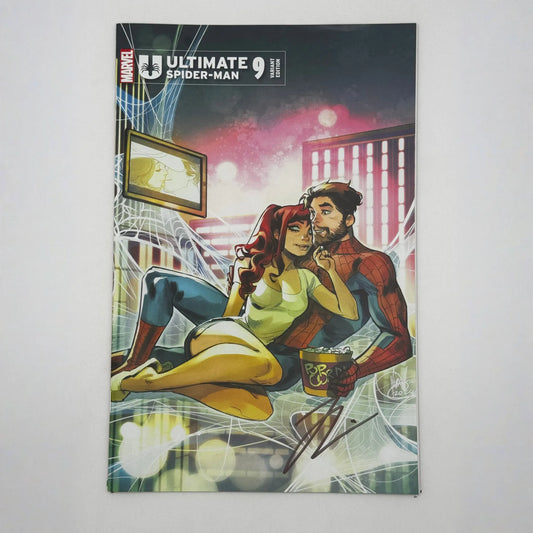 [Signed by Hickman] Ultimate Spider-Man #9 Unknown Comics Andolfo Exclusive Var [INST]