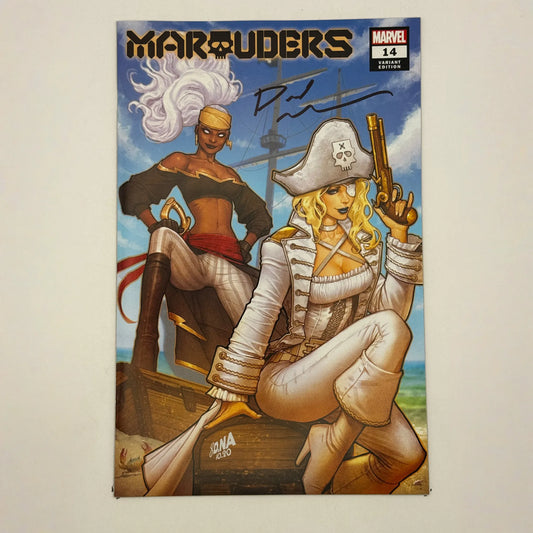 [Signed by David Nakayama] MARAUDERS #14 UNKNOWN COMICS DAVID NAKAYAMA EXCLUSIVE VAR XOS