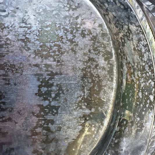 Vintage Silver Oval Serving Tray