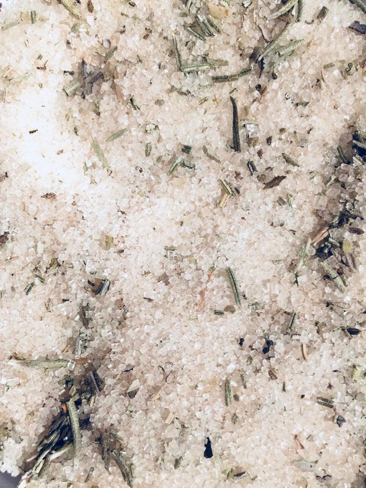 Rosemary Sage infused artisan culinary sugar