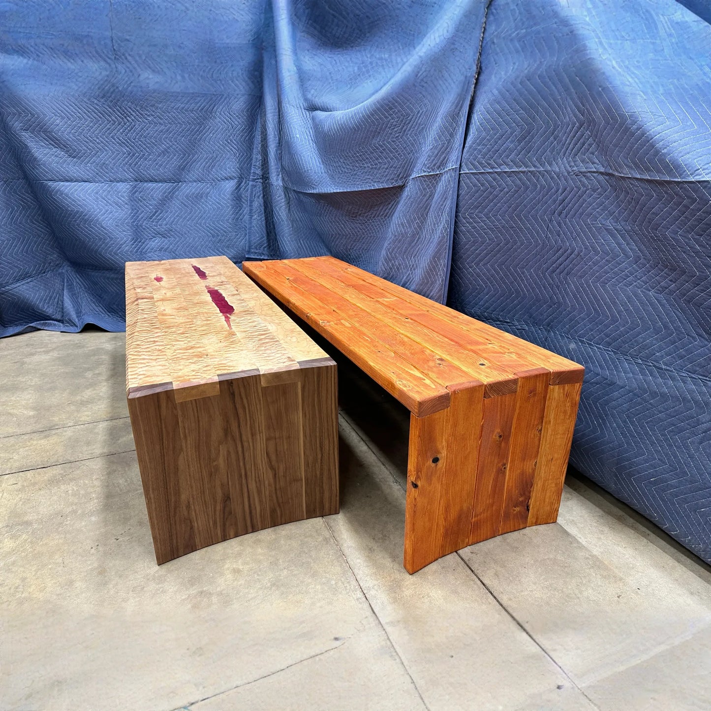 3D Plans for the Contoured Box Joint Bench