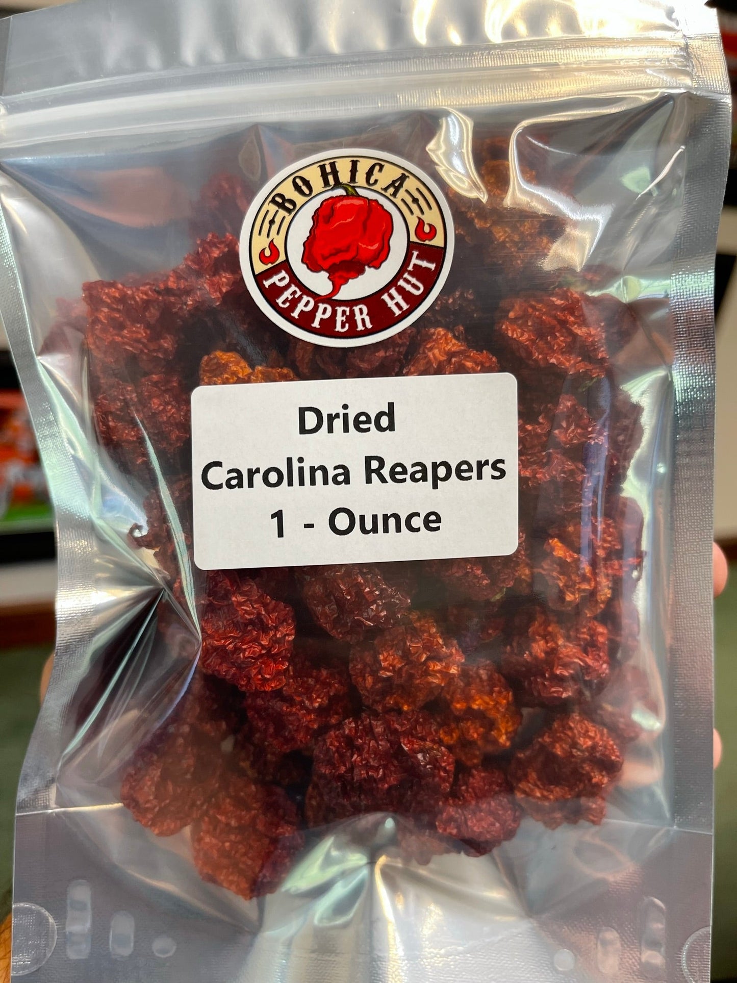 Saturday Market Dried (Dehydrated) Carolina Reaper Peppers
