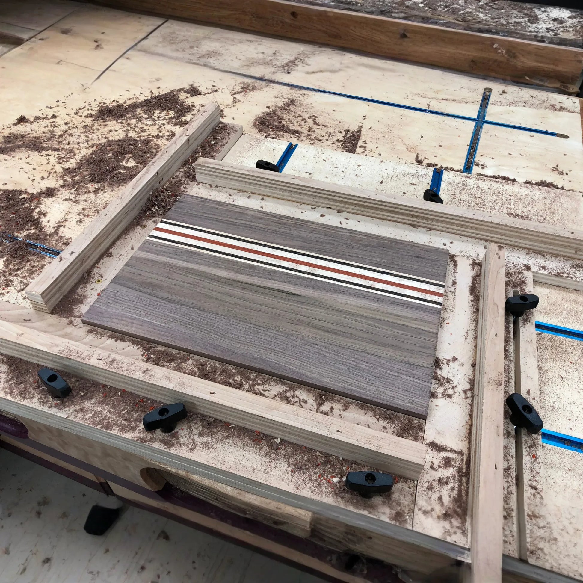 3D Plans for Cutting Board Juice Groove Jig