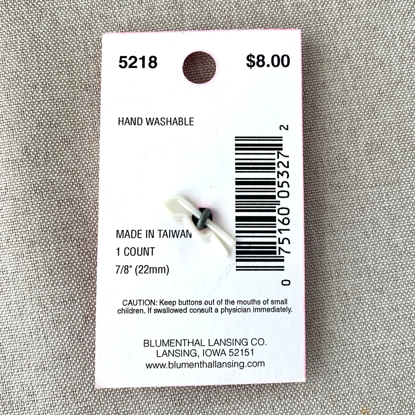 5218 AB - Glamour Gems - Shank Button - 22mm - Black AB