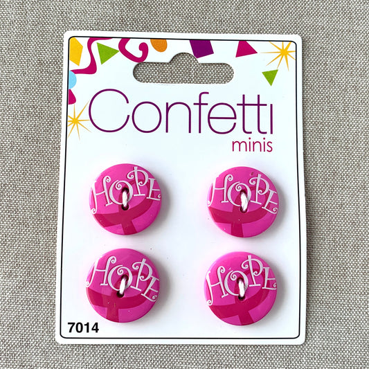 Hope - Confetti Minis Buttons - 2 Hole
