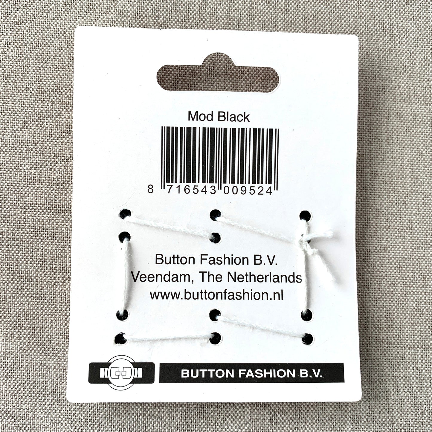 Mod Black - Confetti Minis Buttons - 2 Hole