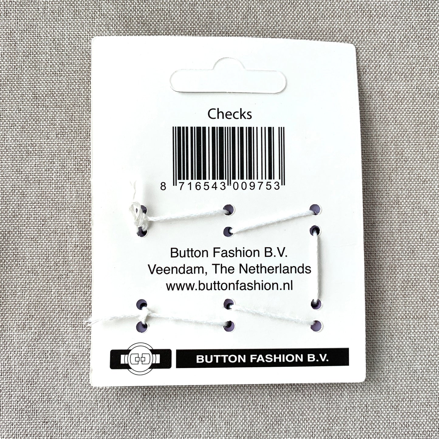 Checks - Confetti Minis Buttons - 2 Hole