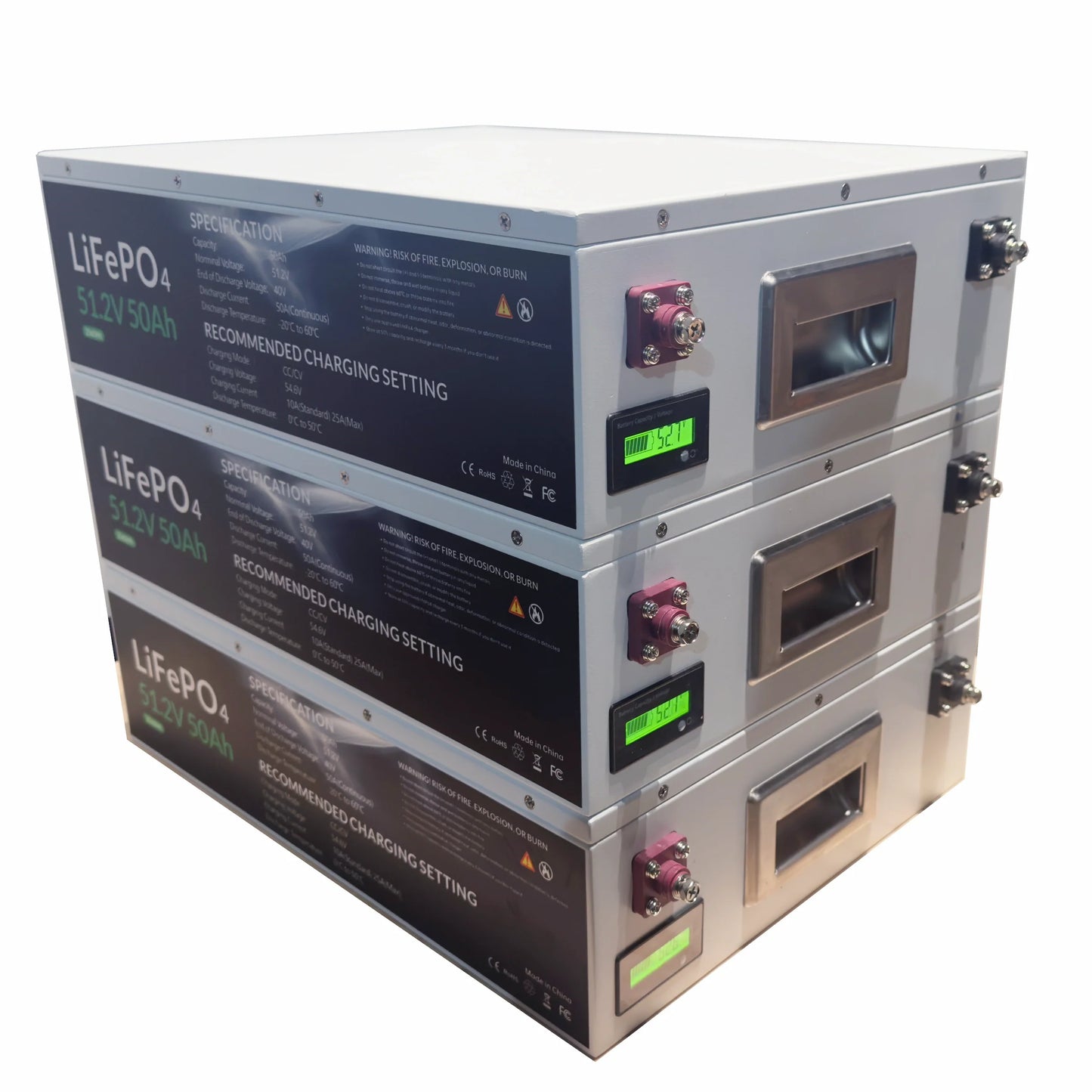 Enclosed Stackable w/BMS (14"x13"x5", 50 Lbs)