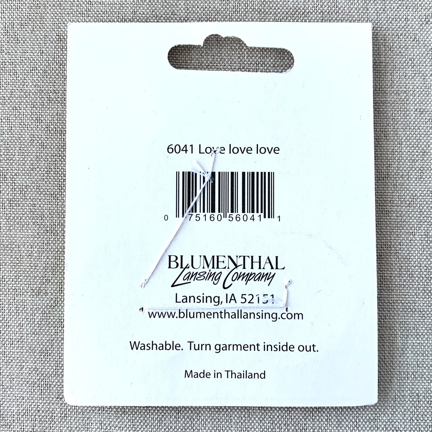 Love Love Love 6041 - Button Conversations - 2 Hole - Blue Green
