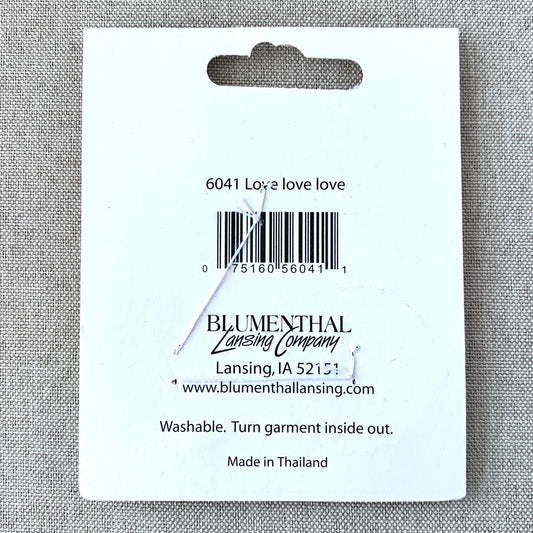Love Love Love 6041 - Button Conversations - 2 Hole - Blue Green