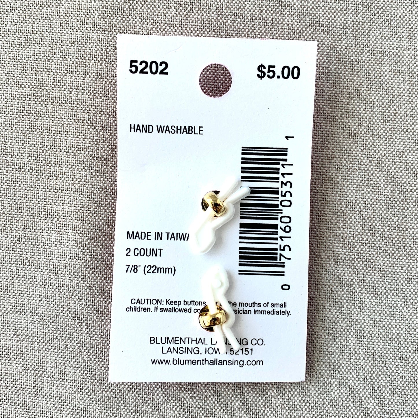 5202 Gold Flower Circle - Glamour Gems - Shank Button - 22mm - Gold Clear