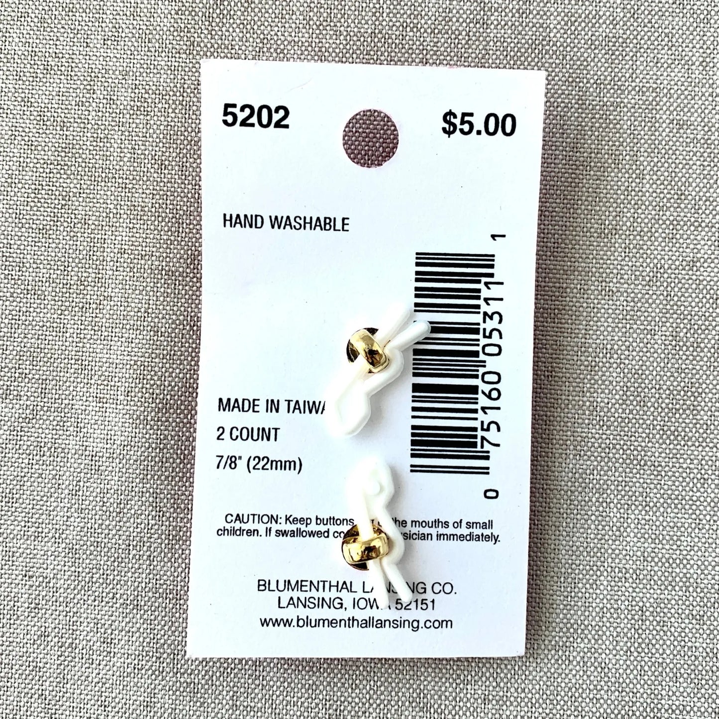 5202 Gold Flower Circle - Glamour Gems - Shank Button - 22mm - Gold Clear