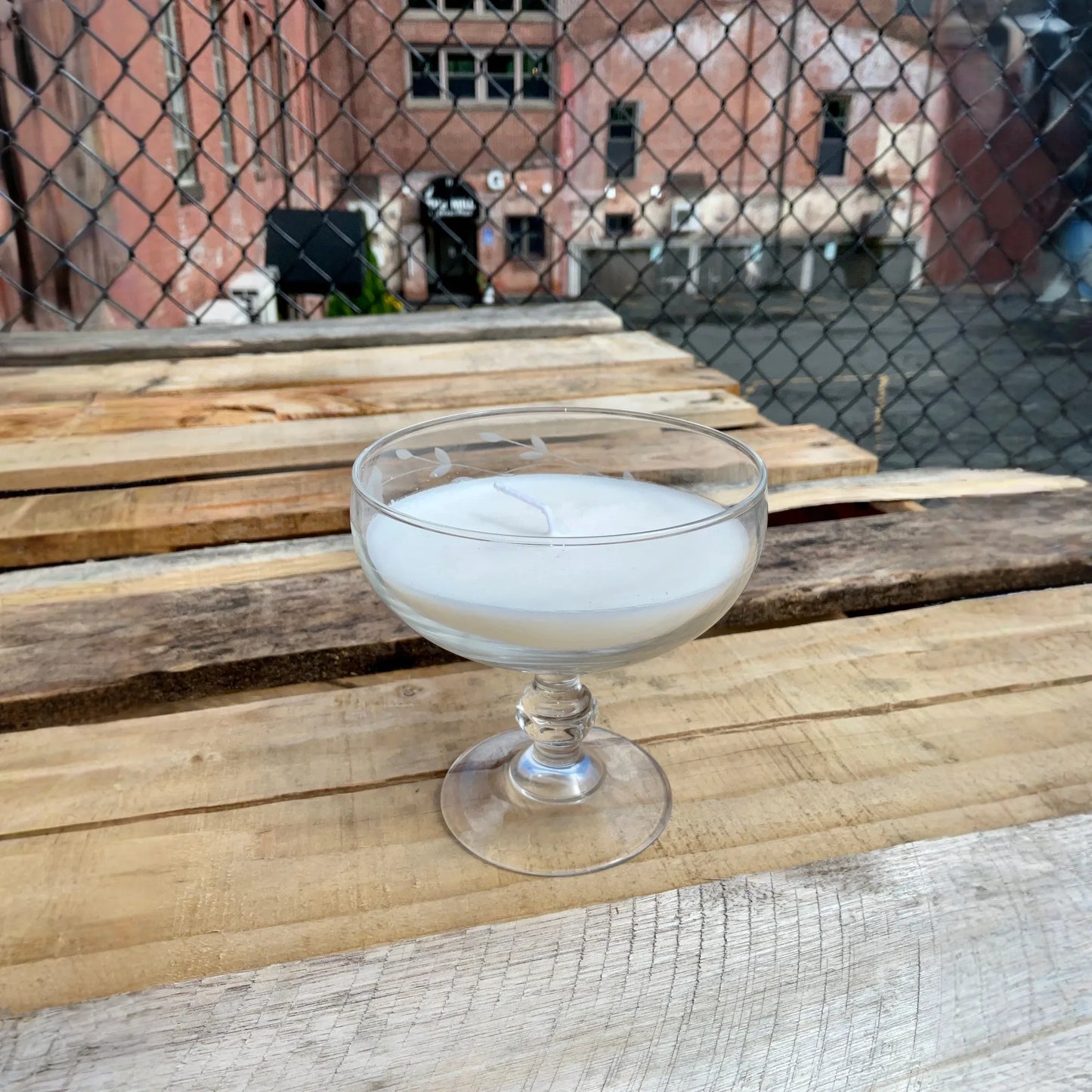 Vintage Glass / Amber and Ginger/Cocktail Glass