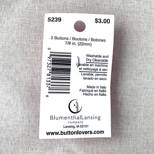 5239 - Glamour Gems - Shank Button - 22mm - Clear