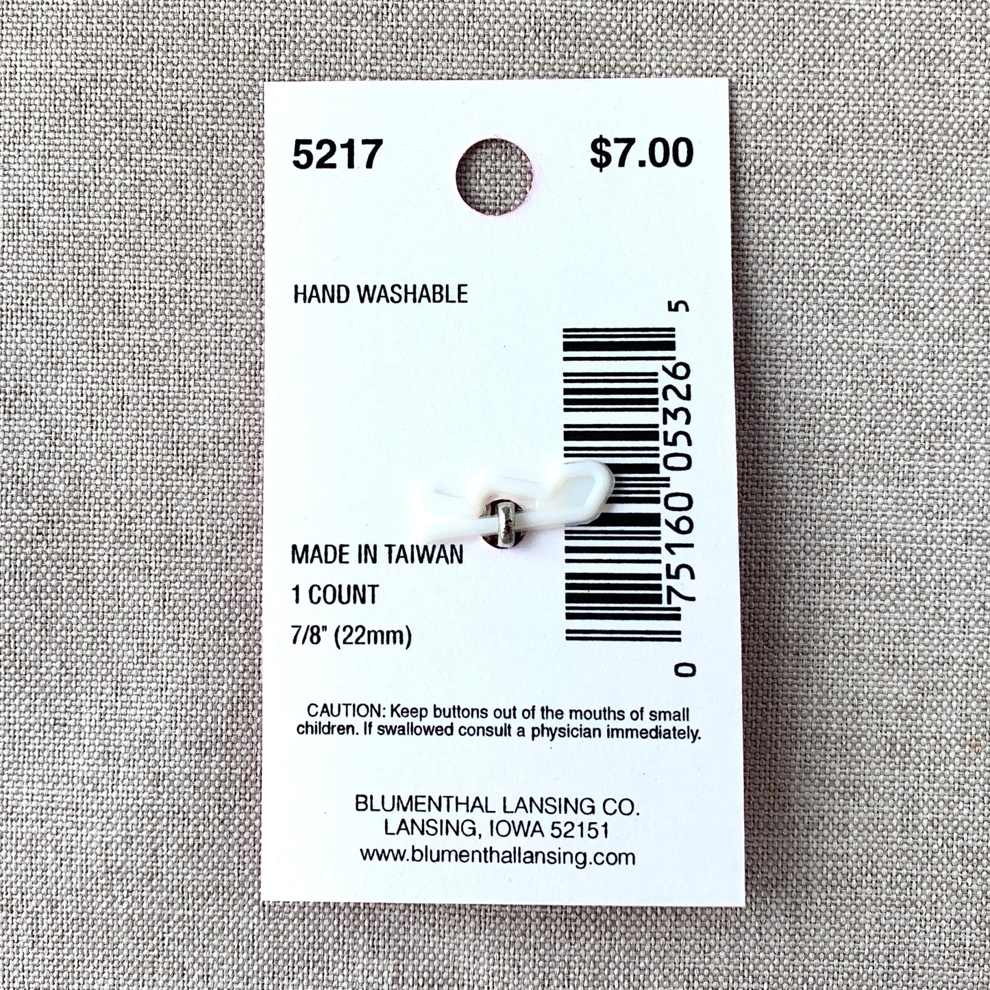 5217 Bespoke - Glamour Gems - Shank Button - 22mm - Clear