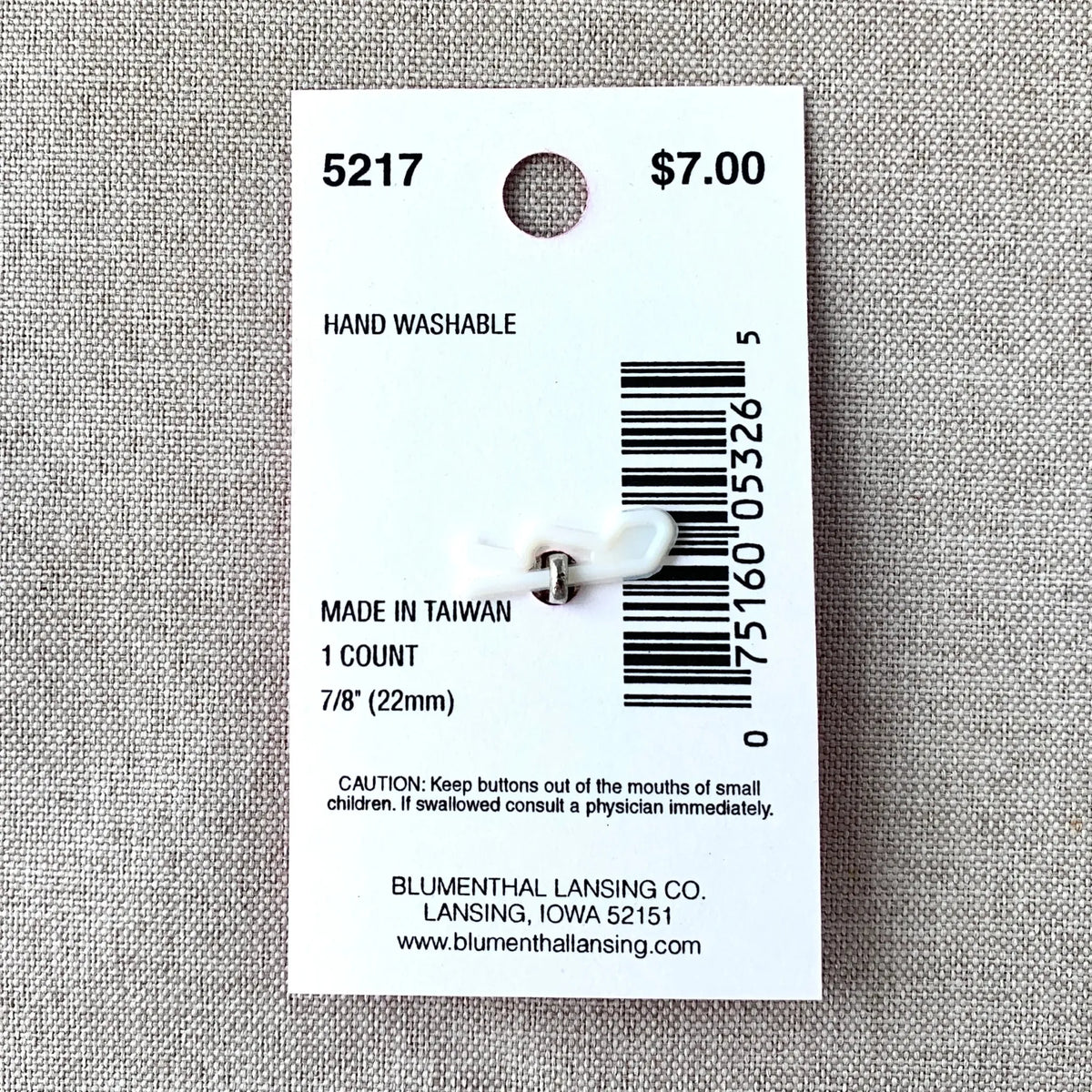 5217 Bespoke - Glamour Gems - Shank Button - 22mm - Clear