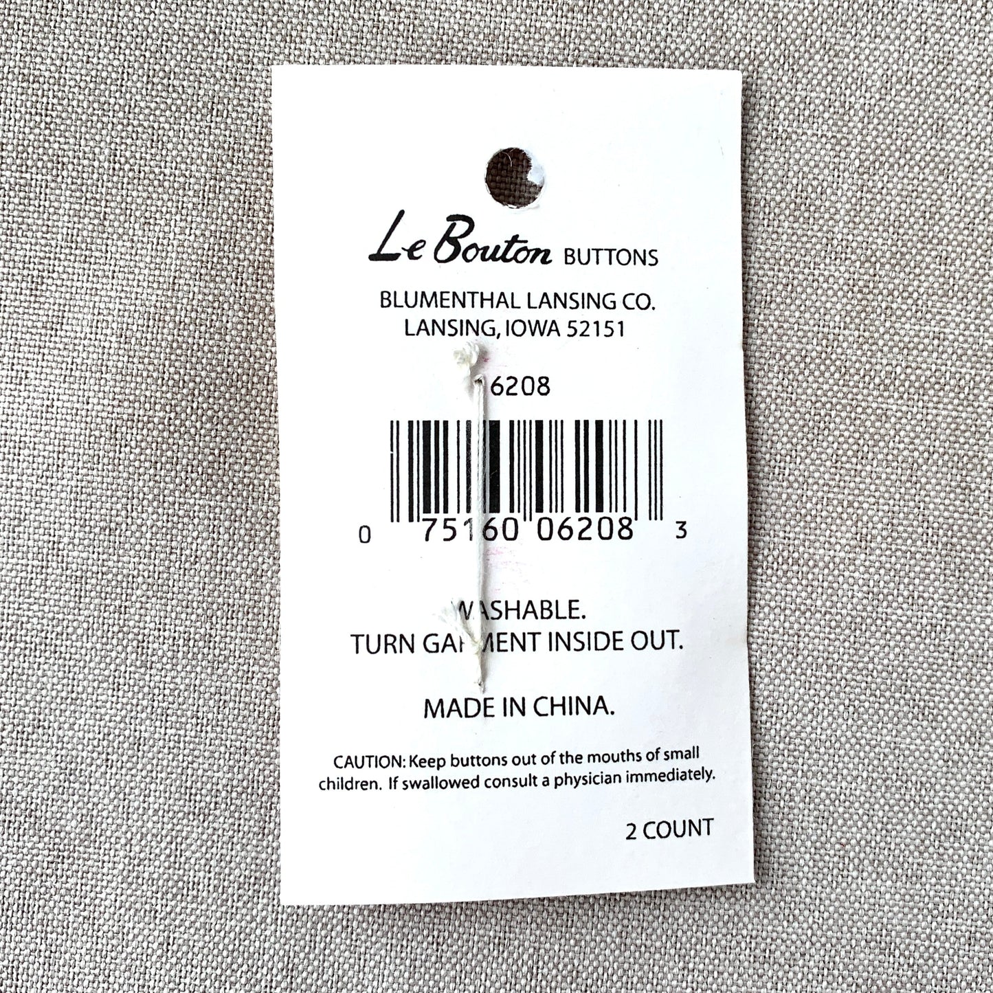 6208 Fish - Le Bouton - 2 Hole Button - Yellow Orange