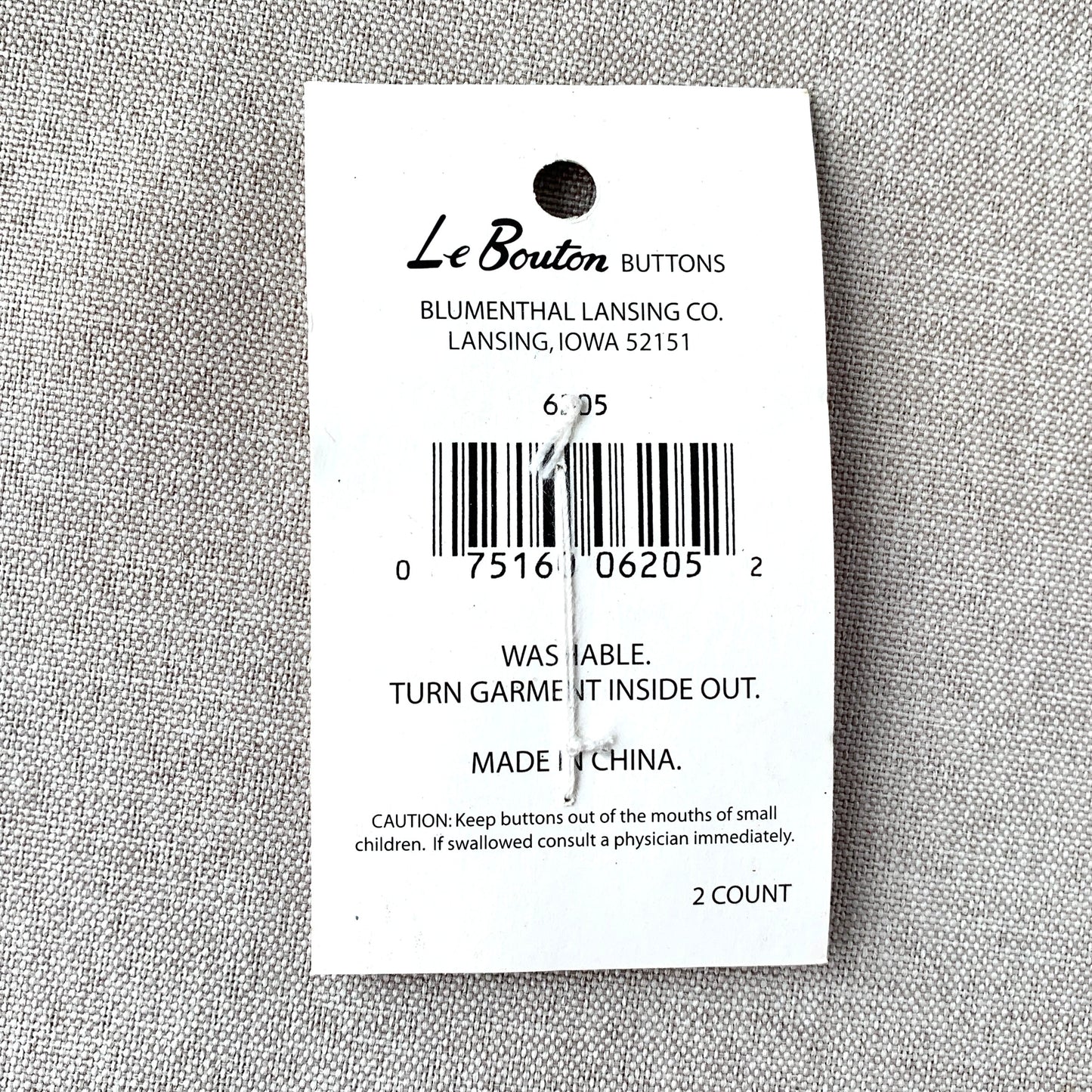 6205 Ladybug - Le Bouton - 2 Hole Button - Red