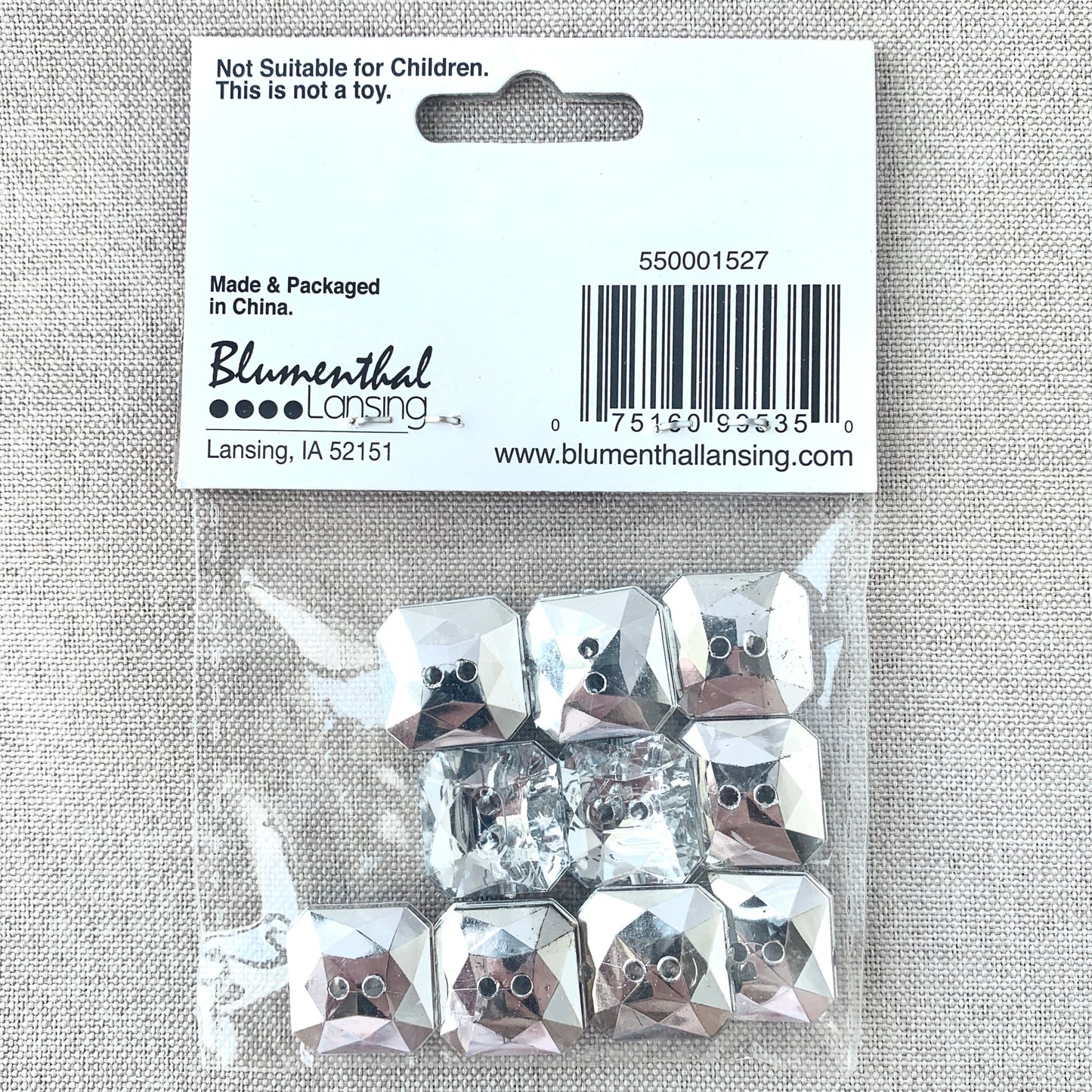 1527 Dazzle - Favorite Findings - 2 Hole Buttons - - Metallic