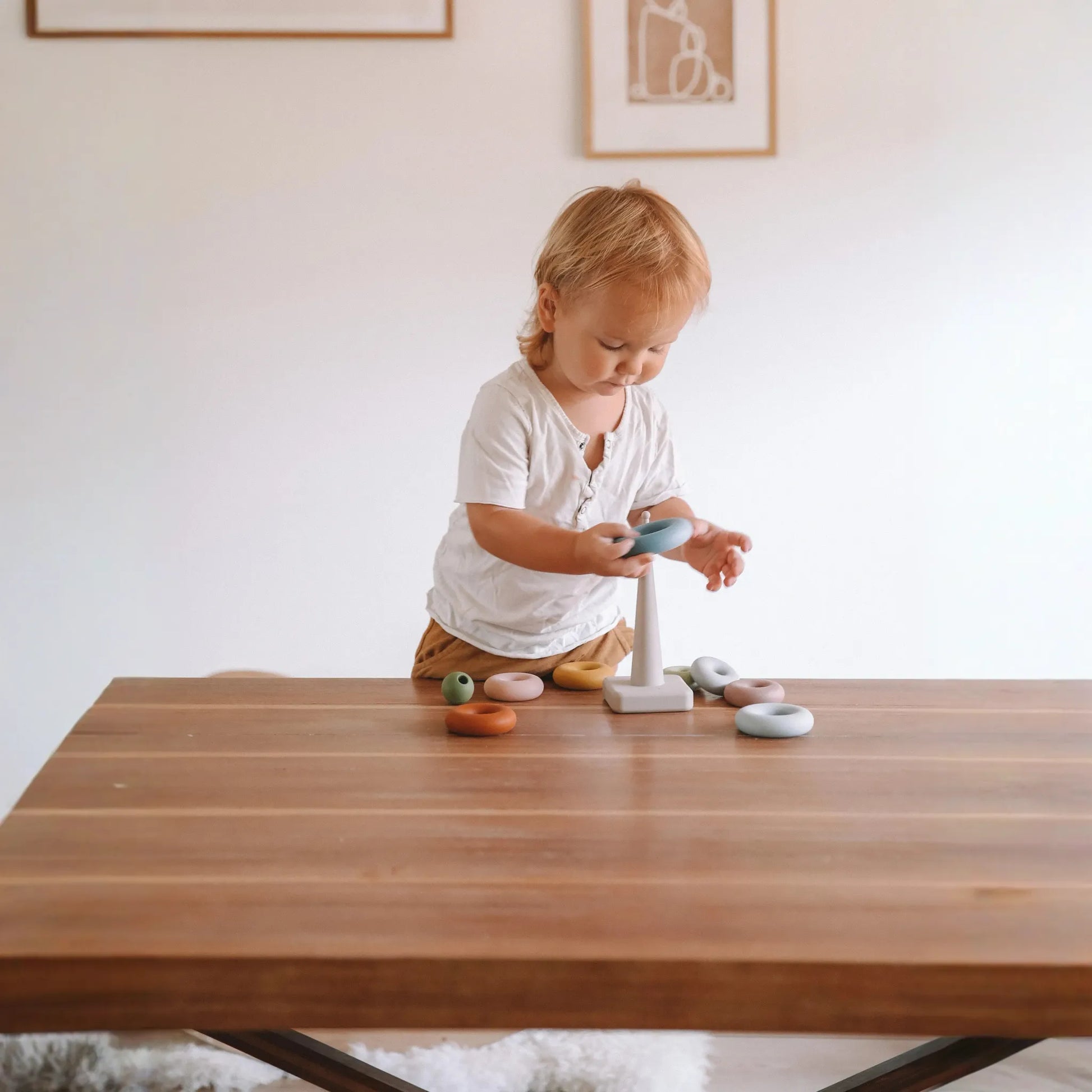 Ring Stacking Toy + Silicone + Sensory Play + Sorting & Montessori | LYTL®️