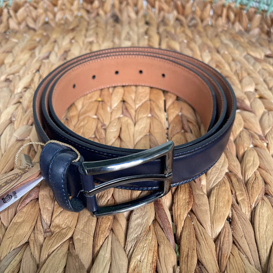 Handmade Genuine Leather Belt , Plain – The Ultimate Official Gift for Men- Color: Dark Blue - Sellers in California, 🆕 New Arrivals, All Products, Products from Eliot Shops - Little Red General Store